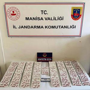 Manisada 3 bin 278 adet sentetik ecza hap ele geçirildi, 1 gözaltı