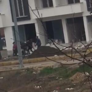 Tokat’ta işçilerin kavgası kamerada