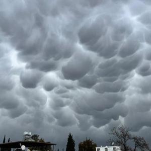 Hatayda Mammatus bulutları görüldü