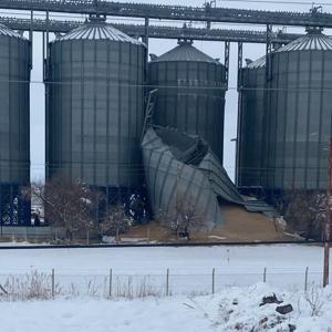 Silo çöktü, tonlarca buğday yere döküldü