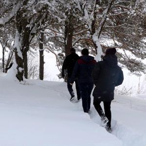 Abant’ta kar kalınlığı 30 santime ulaştı