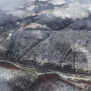 Bolu Dağında kar manzarası