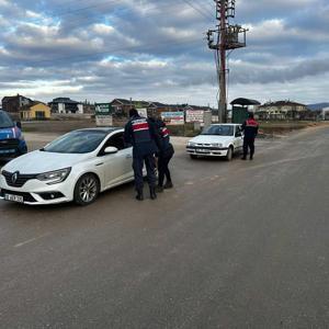 Eskişehirde jandarma tarafından uygulama yapıldı