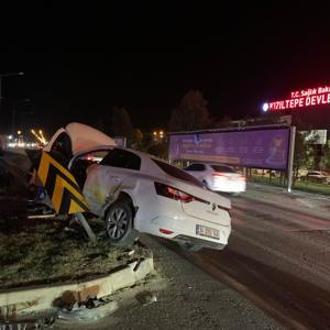 Mardin’de, taksiyle çarpışan otomobilin sürücüsü yaralandı