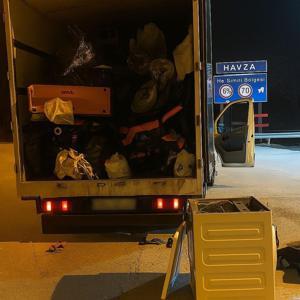 Kamyonetteki çamaşır makinesinde 1 kilo 361 gram metamfetamin ele geçirildi