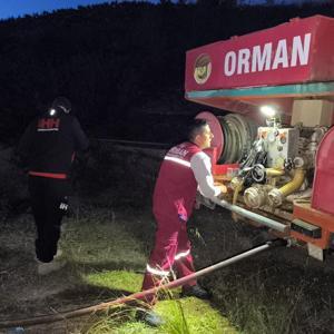 Gazipaşada muz bahçesindeki yangın 6 saatte söndürüldü