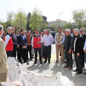 Yalovada 51 çiftçiye yağlık ayçiçeği tohumu dağıtıldı