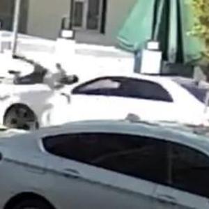 Bisikletli öğrenciye otomobilin çarptığı kaza kamerada