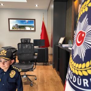 Polis üniformalı çocuklardan 23 Nisan klibi