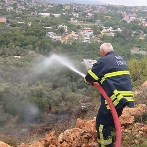 Hatay’da 2 dönüm zeytinlik yandı