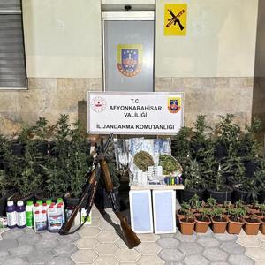 Afyonkarahisarda Kenevir Üreten 2 Şüpheli Yakalandı