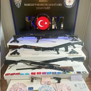 Denizlide iki suç örgütüne düzenlenen iki ayrı operasyonda 59 kişi tutuklandı