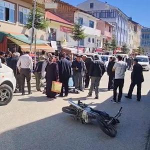 Motosikletli yayaya çarptı: 2 yaralı
