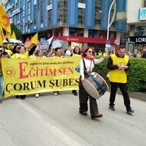 Çorumda 1 Mayıs kutlandı