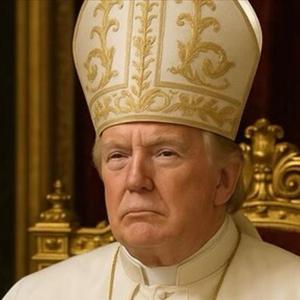 Trump, kendisini Papa olarak gösteren fotoğraf paylaştı