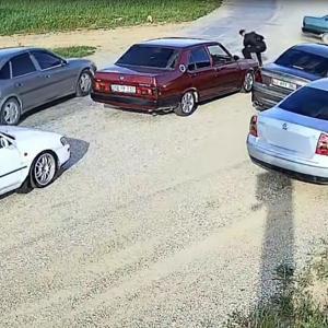 Drift ve silahla terör estirdiler: O anlar kamerada