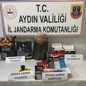 İşyerinde kaçak tütünle yakalanıp, gözaltına alındı