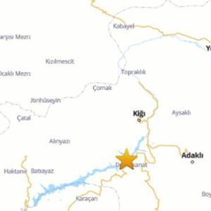 Bingölde 4.4 büyüklüğünde deprem