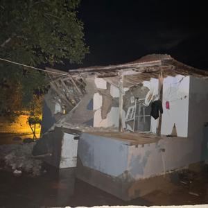 Kırşehir’de sel nedeniyle 1 ev yıkıldı, 3 ev ağır hasar gördü