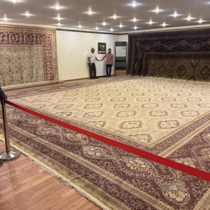 Nevşehirde 102 metrekarelik ipek halı ilgi görüyor