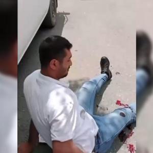 Kendisini rahatsız eden kişiyi ayaklarından vuran Nuray, o anları kayıt altına aldı