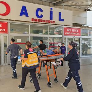 Elektrik akımına kapılan boyacı yaralandı