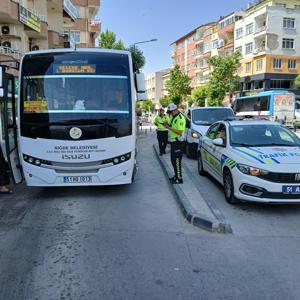 Niğde’de halk otobüslerine denetim