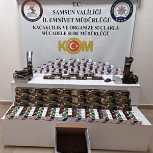 Samsunda 23 bin makaron ele geçirildi, 2 zanlı yakalandı