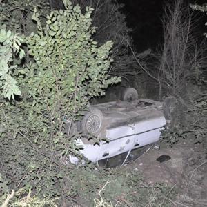 Yozgatta otomobilin şarampole devrilmesi sonucu 4 kişi yaralandı