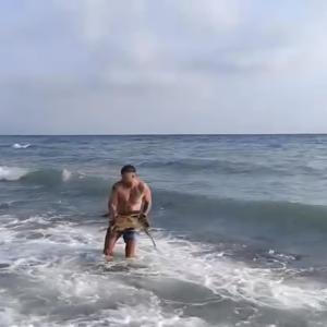 Doğa koruma ekipleri yaralı kaplumbağa için harekete geçti