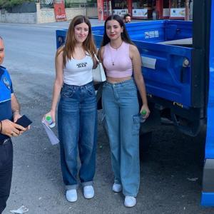 Sınava yetişmelerine zabıta yardımcı oldu