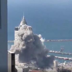Tel Aviv semalarında İran füzeleri görüldü