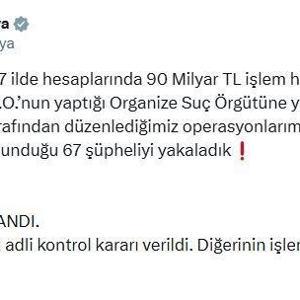 Bursa merkezli 17 ilde suç örgütü operasyonu; 38 tutuklama