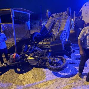 Elazığ’da otomobil ile motosiklet çarpıştı: 2 yaralı