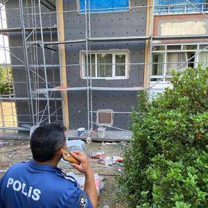 İskelede çalışırken 5inci kattan düşerek öldü