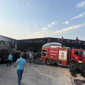 Kırşehirde lastik fabrikasındaki yangın söndürüldü