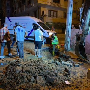 Kocaelide altyapı kazısında doğal gaz borusu hasar gördü; mahalleyi koku sardı