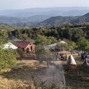 Bartında anız ve samanlık yangını
