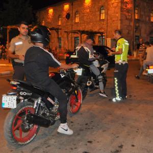 Yalvaçta motosiklet denetimi