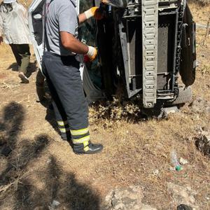 Elazığda Kaza: Hafif Ticari Araç Şarampole Yuvarlandı