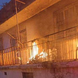 Adıyamanda ev yangını