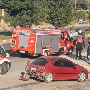 Kütahya’da trafik kazası; 2 yaralı
