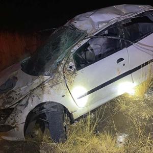 Kütahya’da takla atan otomobildeki 3 kişi yaralandı