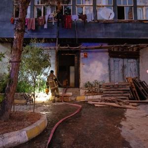 Tandırda başlayan yangın büyümeden söndürüldü