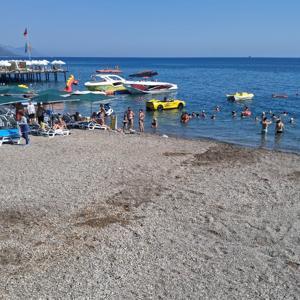 Kemerdeki halk plajına denetim