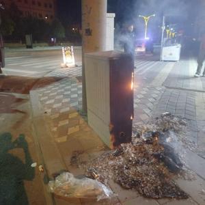 Bingöl’de çöplerin tutuştuğu yangın trafoya sıçradı