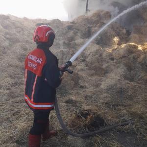 Elazığ’da samanlık yangını