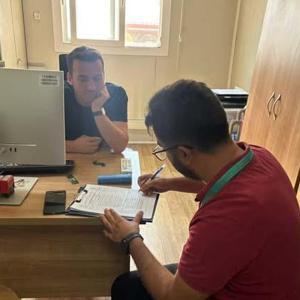 Sağlık ekibinden, Zeytin Dalı Gümrük Kapısı’nda denetim