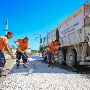 Gülnar’da asfalt çalışmaları kırsalda ve merkezde hızla tamamlanıyor
