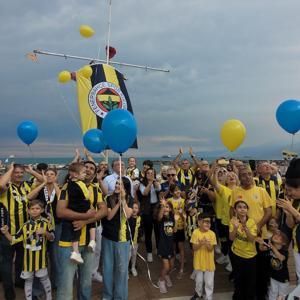 Balonlar, kanseri yenen Fenerbahçe taraftarı Tamer Talha için gökyüzüne bırakıldı